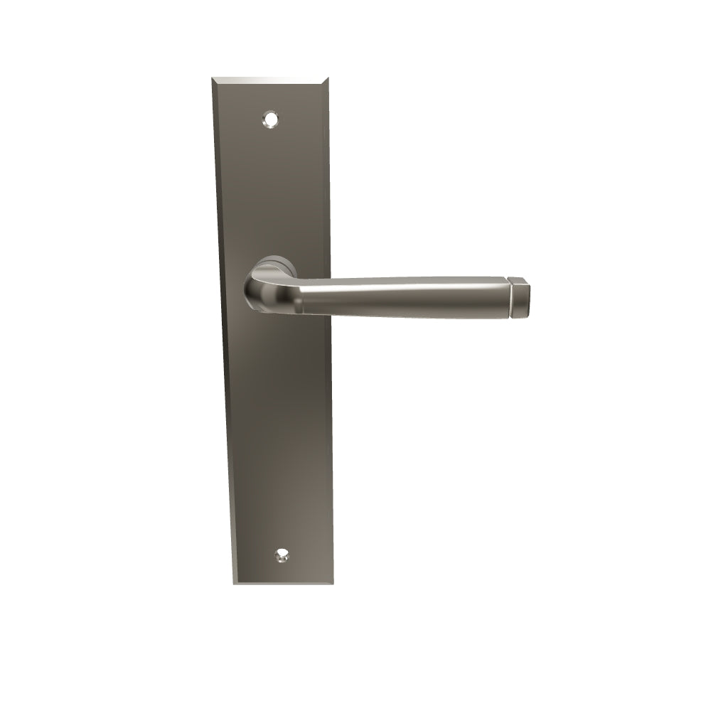 Annecy Lever Chamfered Backplate Polished Nickel