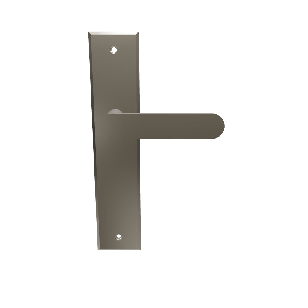 Bronte Lever Satin Nickel Chamfered Backplate
