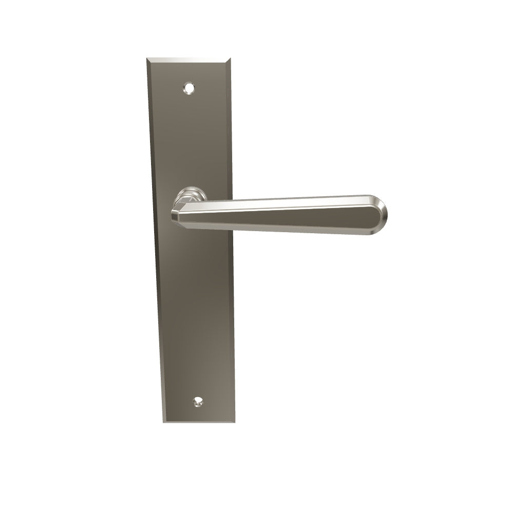 Copenhagen Lever Satin Nickel Chamfered Backplate