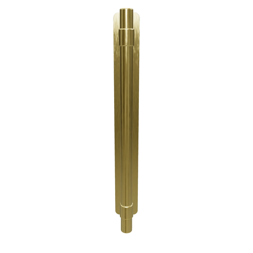 Helsinki Cabinet Pull w BackplateCTC160mm Brushed Gold PVD