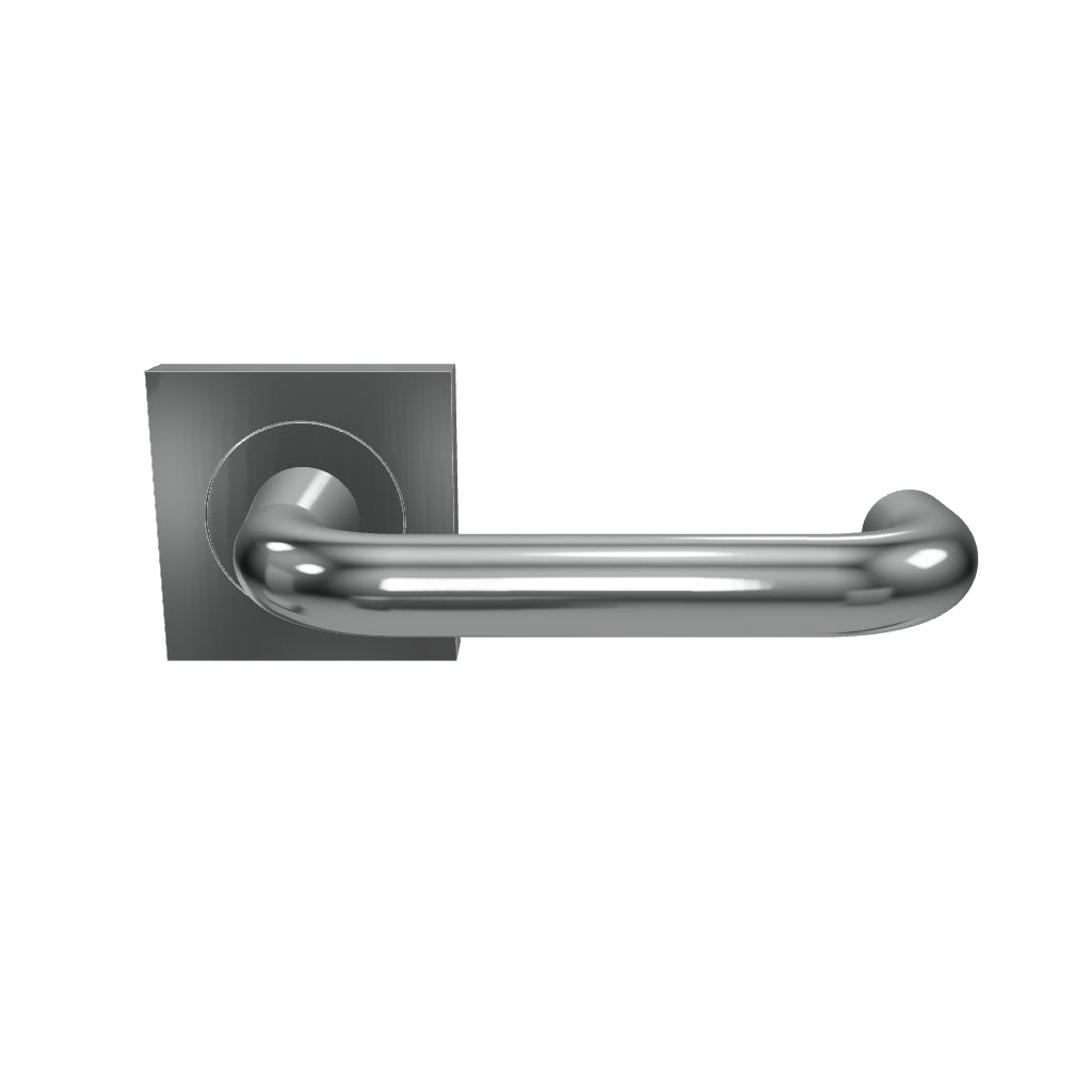 Oslo Lever Square Rose Brushed Chrome