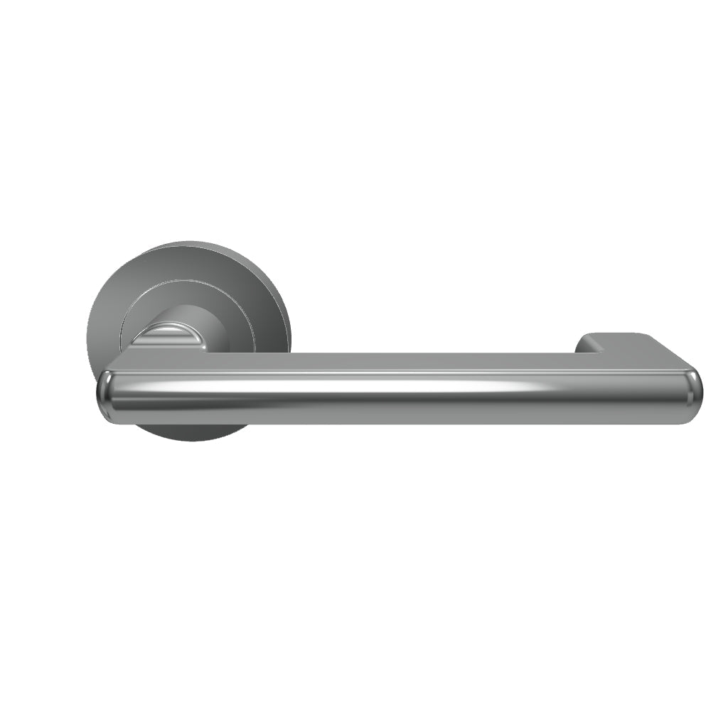 Baltimore Return Lever Round Rose Polished Chrome