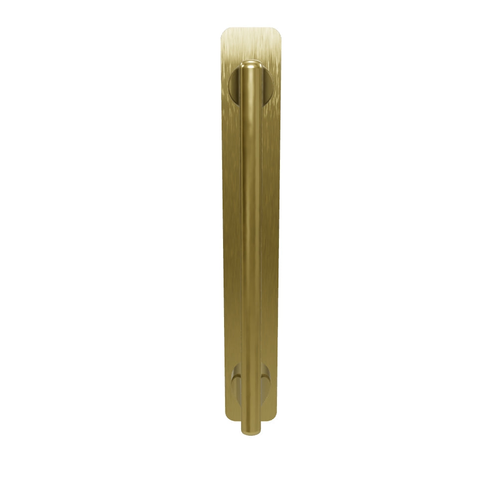 Baltimore Cabinet Pull with Backplate CTC128mm Brushed Brass