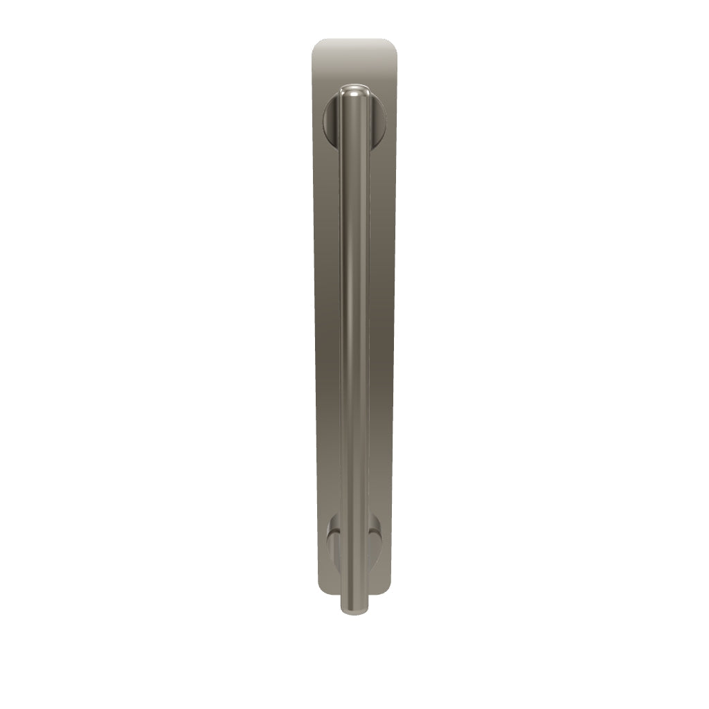 Baltimore Cabinet Pull with Backplate CTC128mm Satin Nickel
