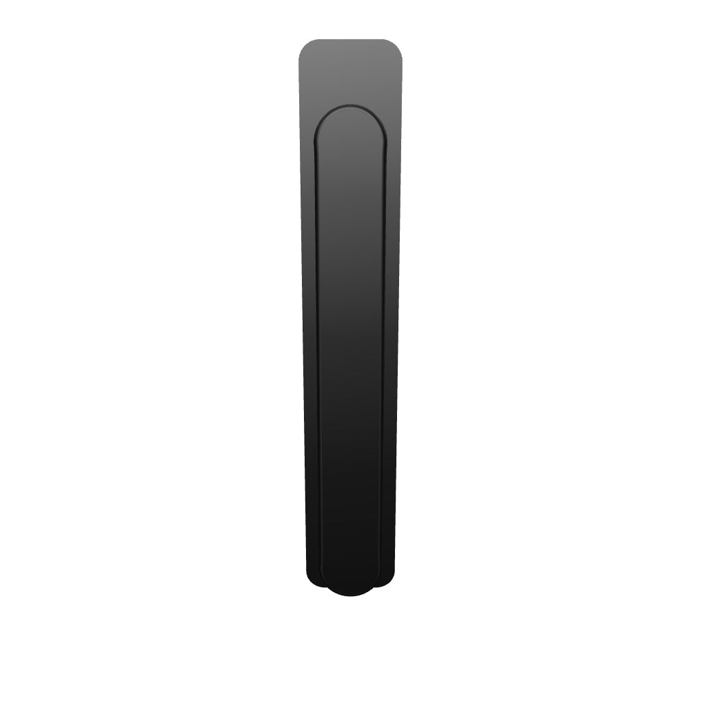 Osaka Cabinet Pull with Backplate CTC96mm Matt Black