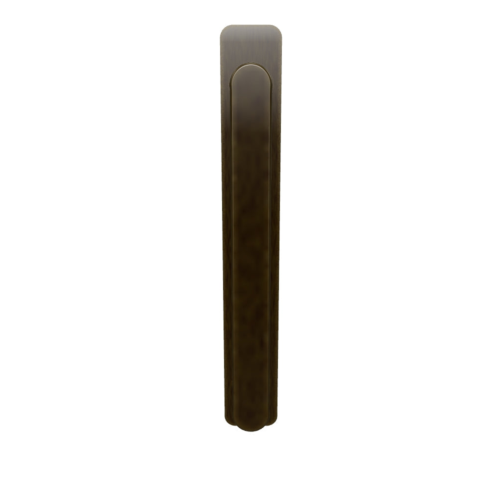 Osaka Cabinet Pull With Backplate Signature Brass Ctc128Mm