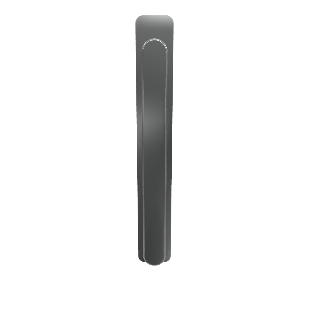 Osaka Cabinet Pull with Backplate CTC128mm Brushed Chrome
