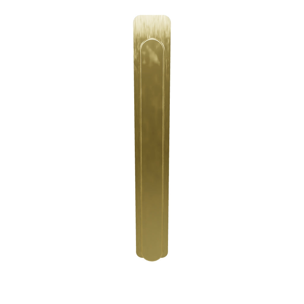 Osaka Cabinet Pull with Backplate CTC128mm Brushed Brass