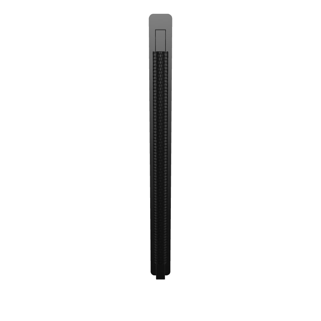 Brunswick Cabinet Pull With Backplate  Matt Black Ctc256Mm