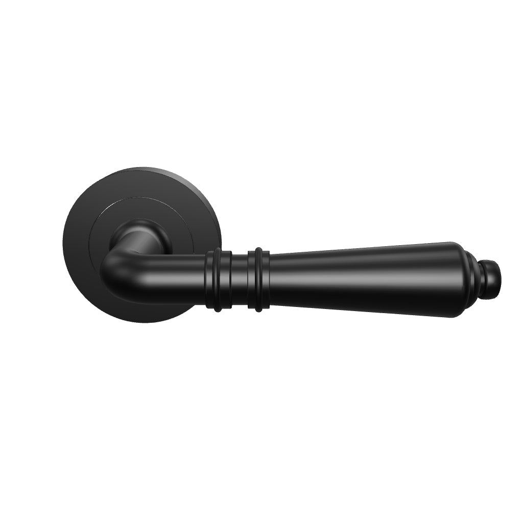 Sarlat Lever on Rose Set, Matte Black