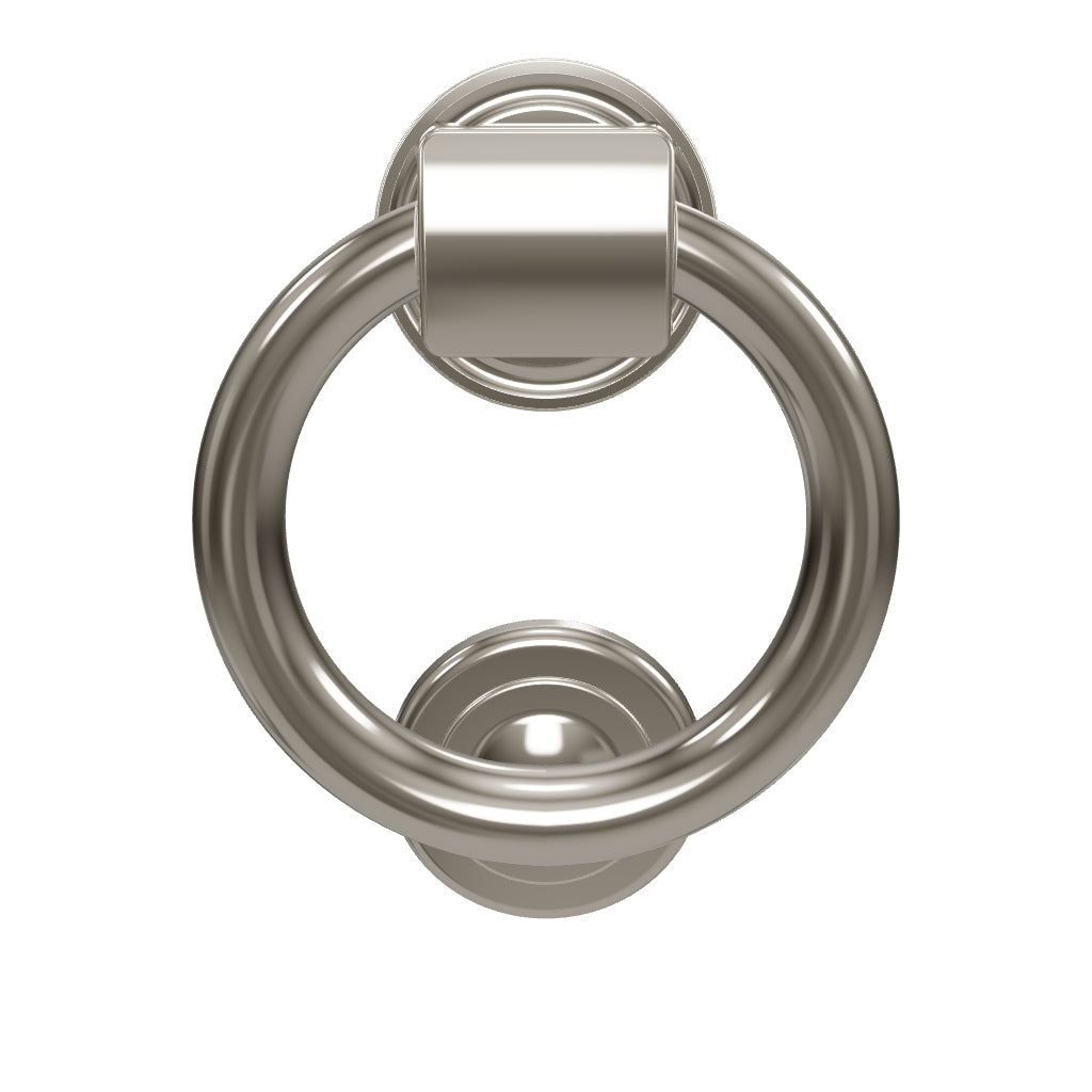 10cm Ring Door Knocker, Satin Nickel