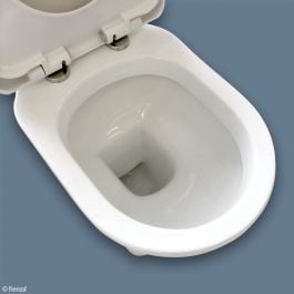 Washington Toilet Suite with Lever S Trap White