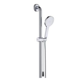 Luciana Care Inverted T Rail Shower with Push/Pull Slider, Left-Hand, Chrome
