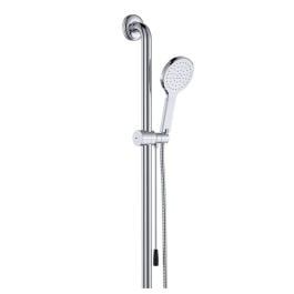 Luciana Care Inverted T Rail Shower w Push/Pull Slider, Right-Hand, Chrome
