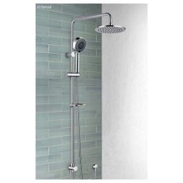 Michelle Multifunction Twin Shower with Soap Basket, Chrome