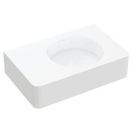 Encanto 470 Solid Surface Wall Basin, No Tap Hole, Matte White