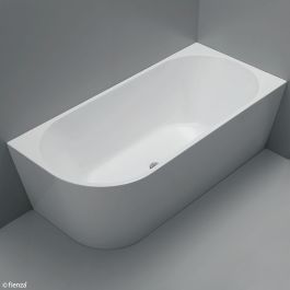Isabella 1700mm Left-Hand Acrylic Corner Bath Gloss White