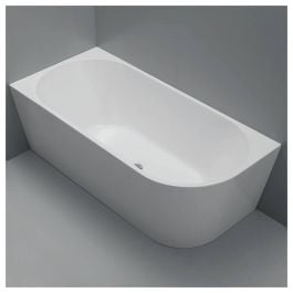 Isabella Right-Hand Acrylic Corner Bath, 1700mm, Matte White