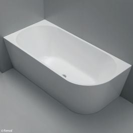 Isabella 1700m Right-Hand Acrylic Bath Gloss White