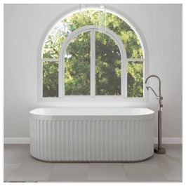 Eleanor Fluted 1700mm Back to Wall Bath