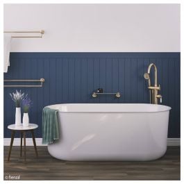 Windsor Freestanding Acrylic Bath, 1500mm, Gloss White