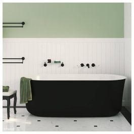 Windsor 1700 Freestanding Acrylic Bath, Matte Black