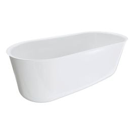 Windsor Freestanding Acrylic Bath, 1700mm, Gloss White