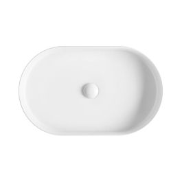 Eleanor Oval Above Counter Fluted Basin Matte White