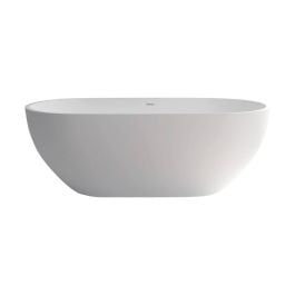 Nero Solid Surface Bath, 1400mm, Matte White