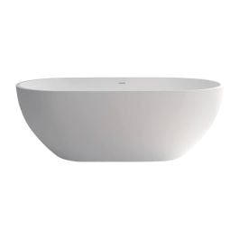Nero Solid Surface Bath, 1550mm, Matte White