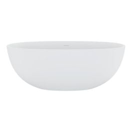 Sasso Solid Surface Bath, 1650mm, Matte White