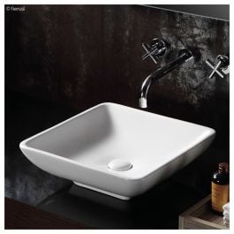 Evie Above Counter Basin, Gloss White