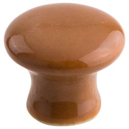 Minimalist Round Ceramic Cabinet Knob, Terracotta
