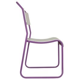 Canteen Vintage Dining Chair, White & Purple