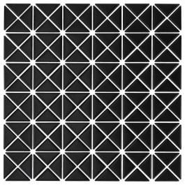 Tropez A Tile Sheet 27.5x27.5, Matt Black