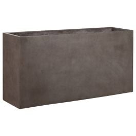 Biscay Rectangular 140x40x72cm Concrete Planter, Dark Grey