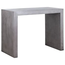 Genoa Polished Concrete Bar Table, Dark Grey