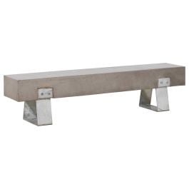 Vault Concrete bench 190cm Galvanised Legs