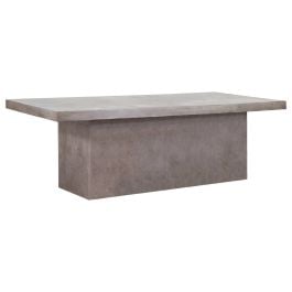 Lista 240cm Concrete Dining Table, Dark Grey