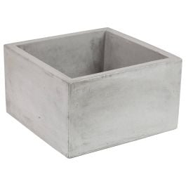 Vicola 38.1cm Square Concrete Sink, Dark Grey