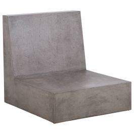 Vega Sofa Concrete Single Module, Dark Grey