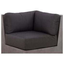 Vega 3 Piece Corner Cushion Set, Charcoal