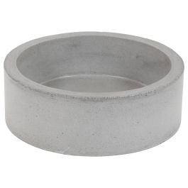 Pollino 36cm Concrete Round Basin, Dark Grey