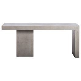 Dana 180cm Polished Concrete Desk Dark Grey