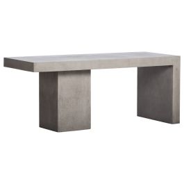 Dana 180cm Polished Concrete Desk Dark Grey