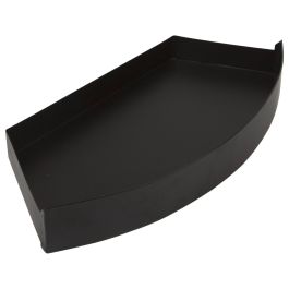 Lux Curved Shallow Ash Pan, Black