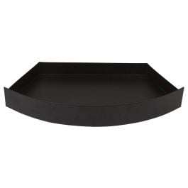 Lux Curved Shallow Ash Pan, Black