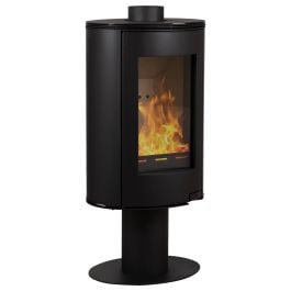 Elora Pedestal Wood Heater, Black