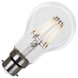 LED Filament Globe Bulb 60mm 3000k B22 6W Clear