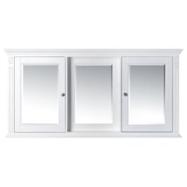 OC Classique 1800mm White Mirror Cabinet